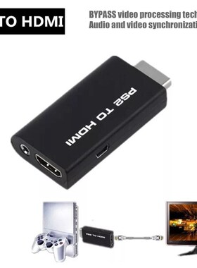 Portable for PS2 to HDMI Audio Video Converter Adapter AV HD