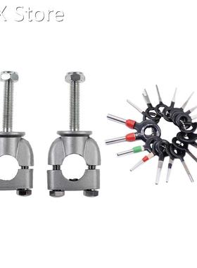 2Pcs 22mm Motorbike Motorcycle Handle Bar Risers Clamp Mount