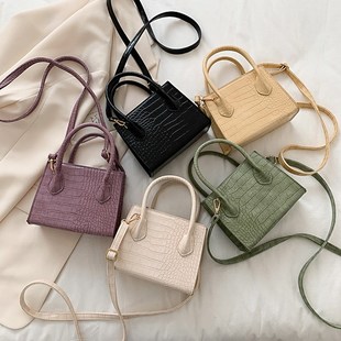 Crocodile Patent Mini Crossbody Bags For Women Small Handba
