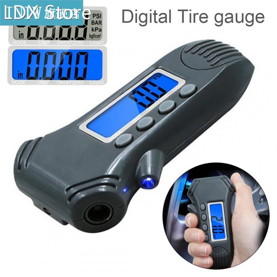 3 In 1 Tire Pressure Gauge Tire Tread Depth Ruler with Flash