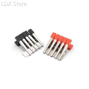 10pcs/lot Insulated Crocodile Clips Plastic Handle Cable Lea