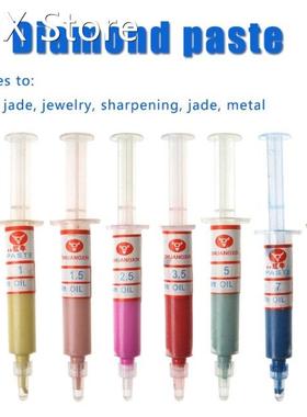 8Pcs Diamond Polishing Lapping Pastes Compound Syringes Set