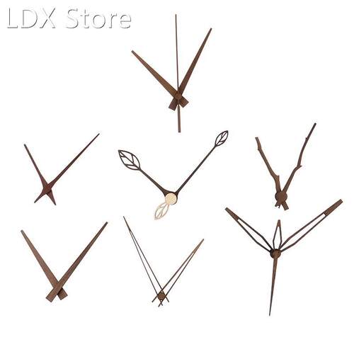 1 set Wooden pointers DIY creative wall clock hands 10 12 in