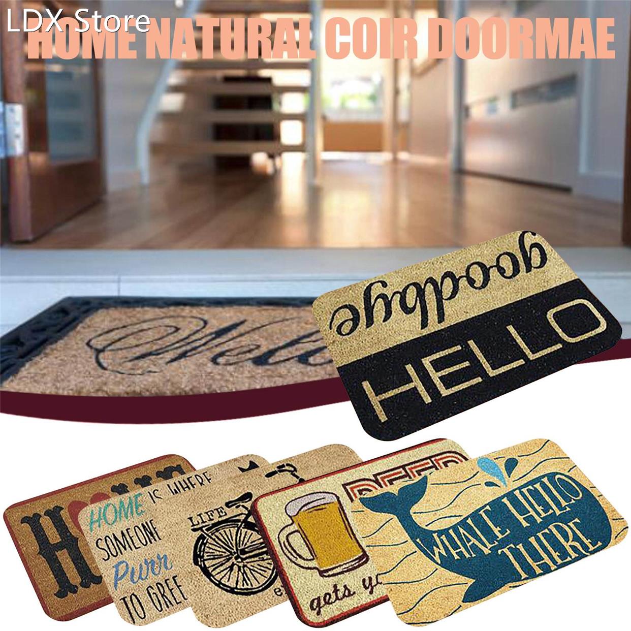 40x60cm Entrance Welcome Doormat Absorbent Bathroom Kitchen