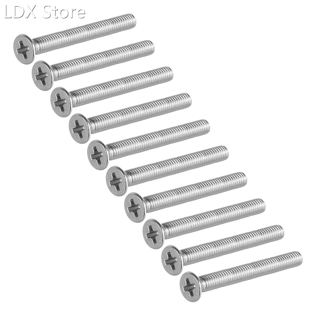 M3x30mm Flat Head Machine Screws, Phillips Cross Screw, 304
