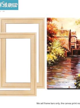 Photos Frame Strips Bar painting Oil Wall Picture DIY Wood F