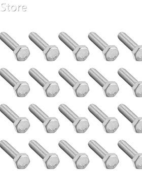 M5 Thread 20mm 304 Stainless Steel Hex Screws Bolts Fastene