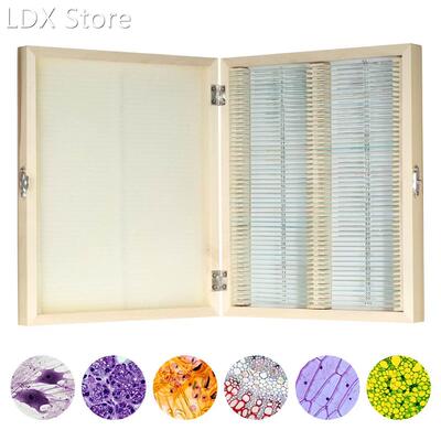 Biology 25/50/100 pieces prepared glass microscope accessori