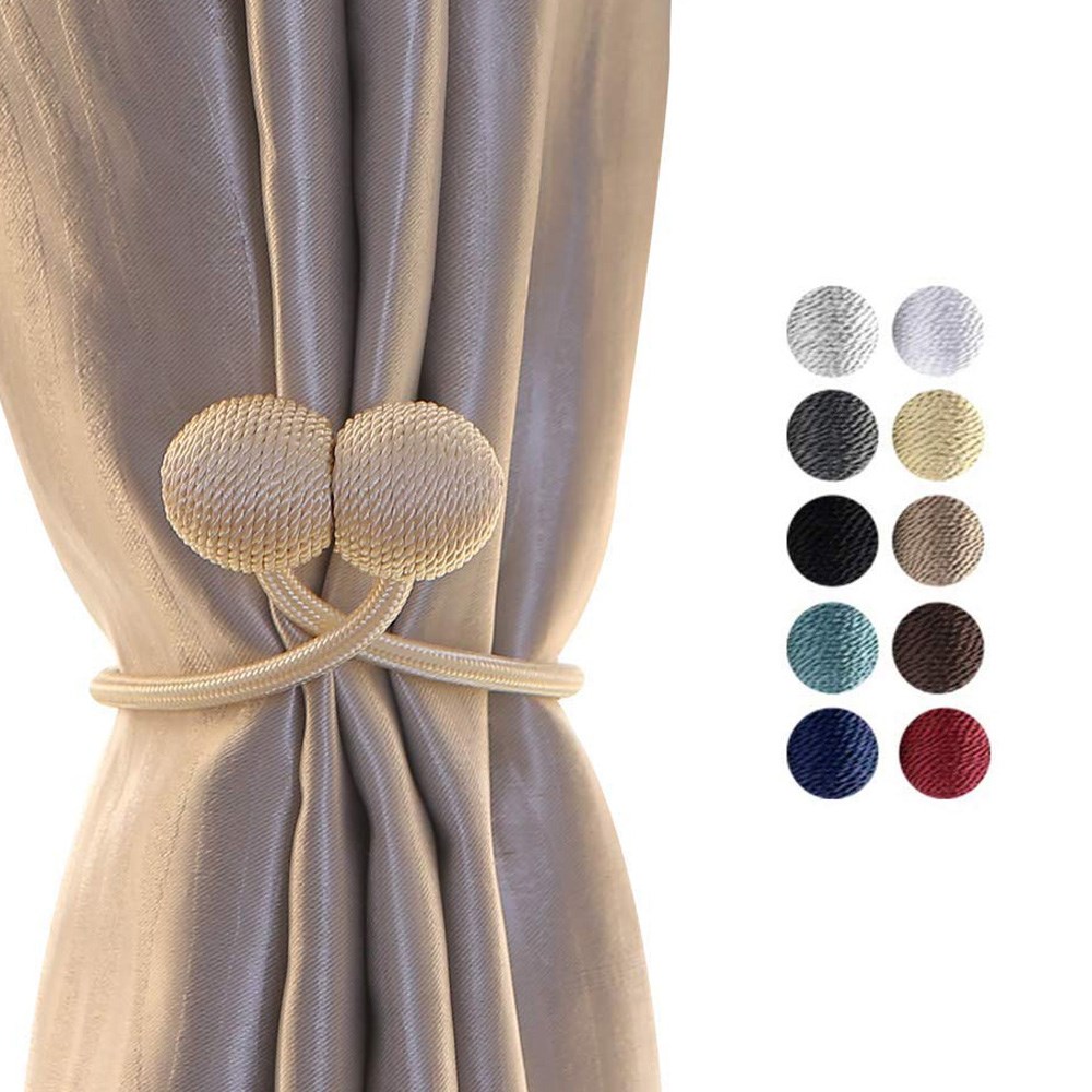 Magnetic Pearl Ball Curtain Tiebacks Tie Backs Holdbacks Buc
