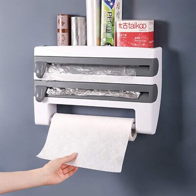 Plastic Wrap Cutter Kitchen Dispenser for Tin Foil Film