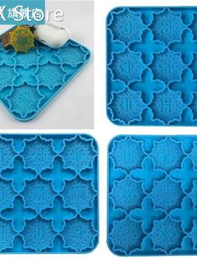 3 Pcs Alphabet Mandala Phone Sticker Decorations Epoxy Resin