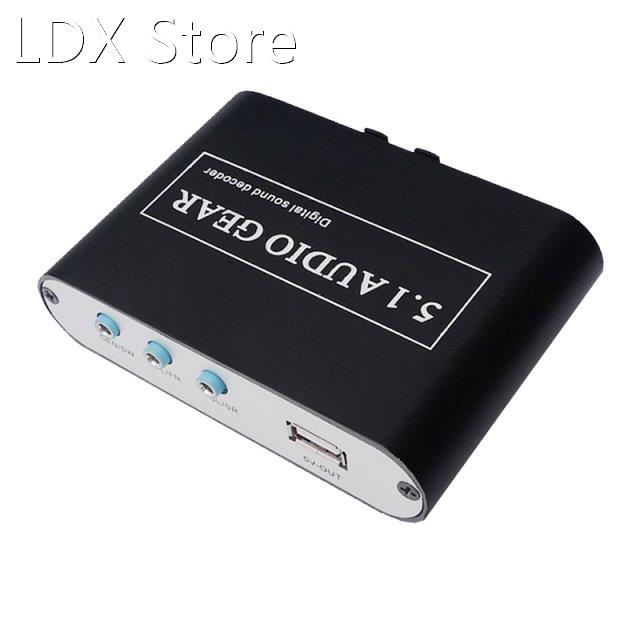 DTS AC3 Digital Audio Sound Decoder 5.1 to Analog Output Sou