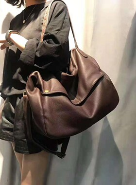 Top Quality Handbags Women Genuine Cow Leather Bag Big Port