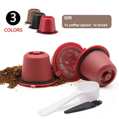 3pcs/Pack Nespresso Capsule Reusable Coffee Filter Refillabl