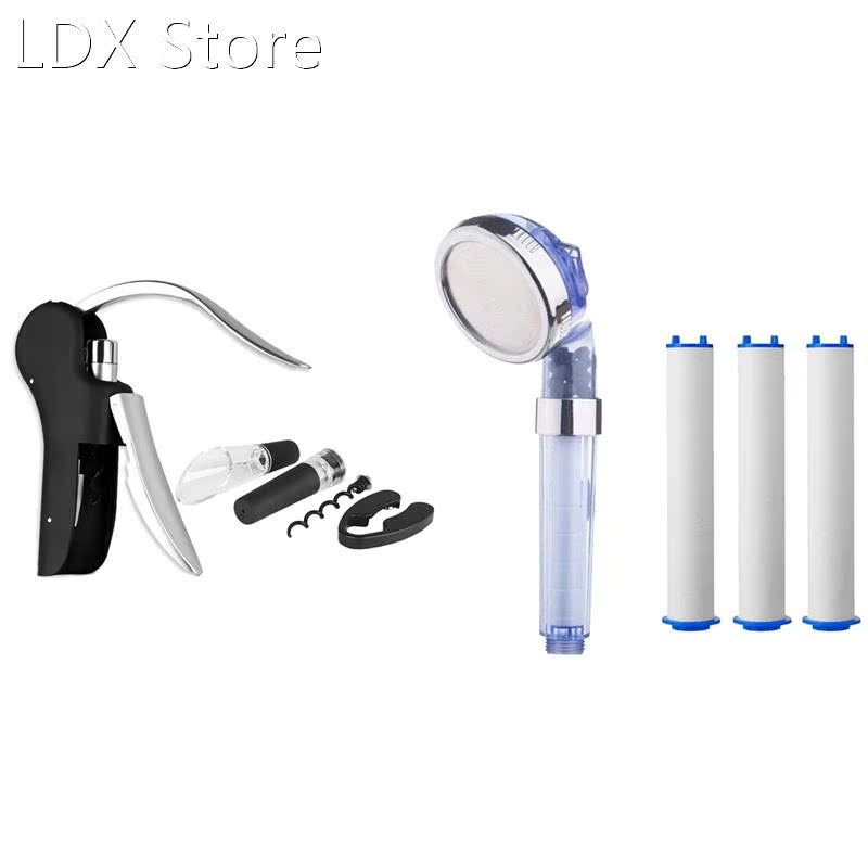 1 Set Manual Wine Opener Corkscrew Set Wine Pourer 1 Set P