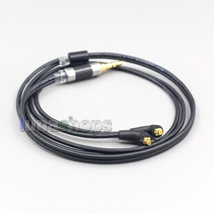 LN007087 2.5mm 4.4mm XLR 3.5mm Black 99% Pure PCOCC Earphon