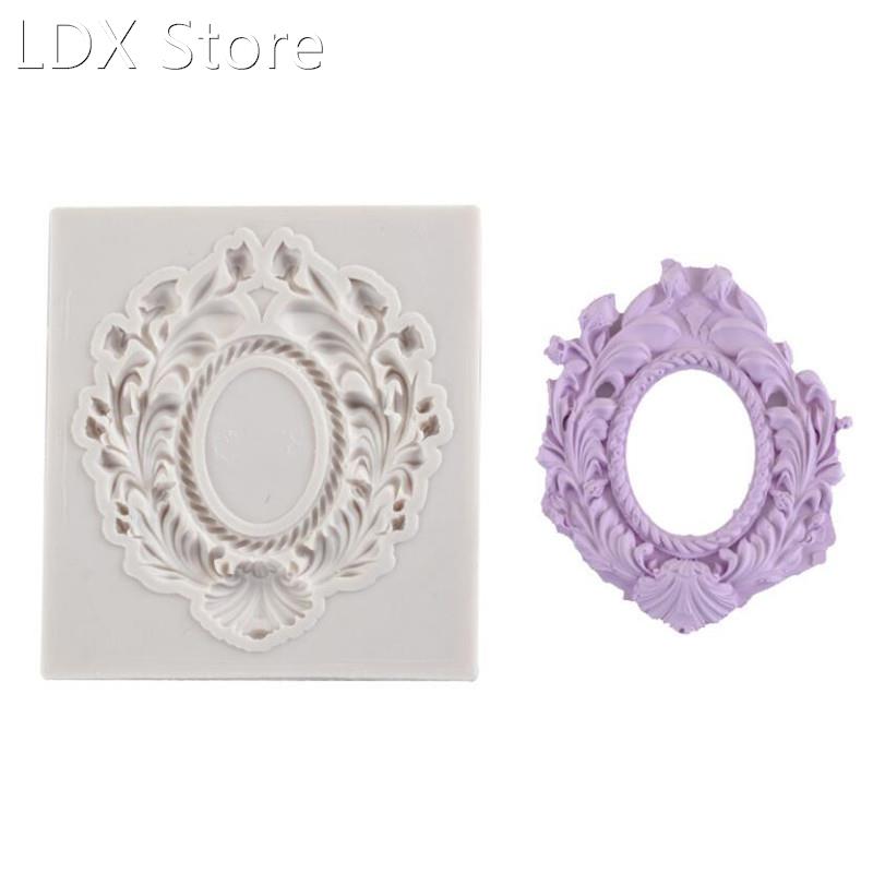 Mirror Frame Shaped Silicone Mold 适用于 Confectionery Choco