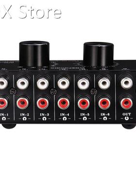 6 Input 1 Output Switcher Audio Source Selection Switcher RC