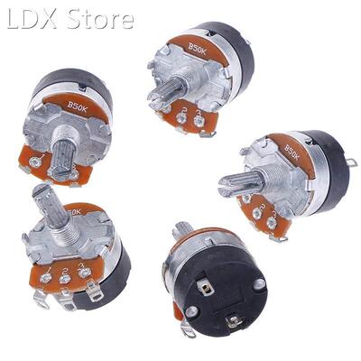 5pcs WH138-1 Potentiometer With Switch Dimmer Switch Adjusta