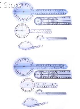 5Pcs 6/8/10inch 360 Degree Protractor Angle Ruler Spinal Gon