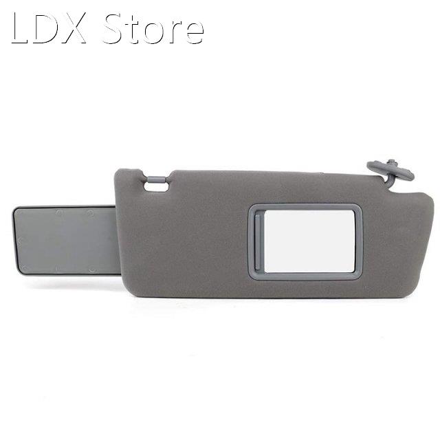 Right Passenger Side Gray Sun Visor Assembly Fit for 2005-20
