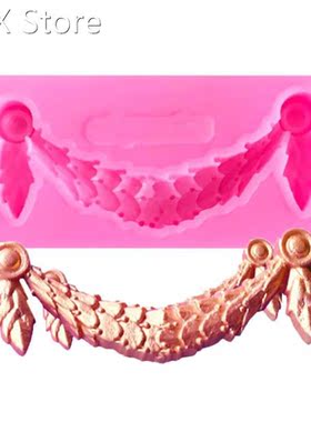 Vintage Relief Silicone Mold Fondant Sugarcraft Cake Topper