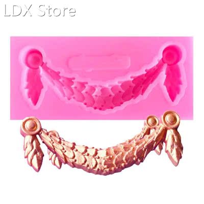 Vintage Relief Silicone Mold Fondant Sugarcraft Cake Topper