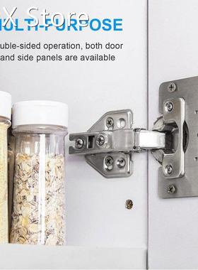 1/2/4pcs Hinge Mounting Plate with Screws Adapts to Hinge Cu