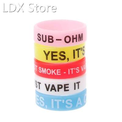 5Pcs Silicone Rings Anti-Slip Bands For Vape Tank Mods E-Cig