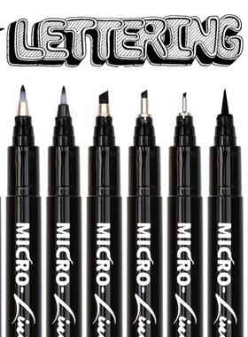 8Pcs Hand Lettering Pens Neelde Drawing Line Calligraphy Pen