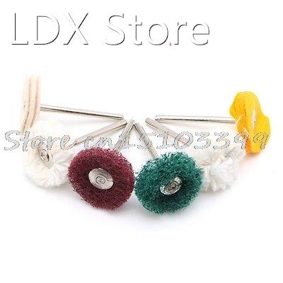 6Pcs 3mm Polisher Buffer Wheel Polishing Buffing Pad Brush F
