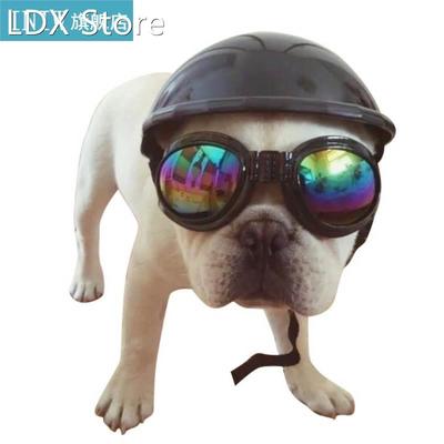 S/M Dog Helmets Motorcycle Plastic Pet Protect Ridding Cap P
