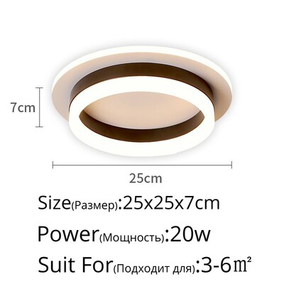 LED Chandelier Light Corridor Hallway Surface Mounted Acryli