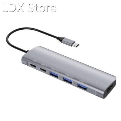Type-C Docking Station 6-In-1 HDMI HUB 2-C Port USB 3.0 HUB