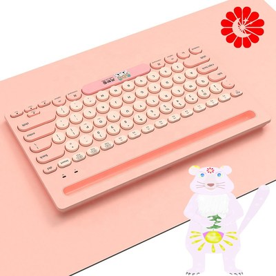 Wireless bluetooth keyboard dual mode portable mini keyboar
