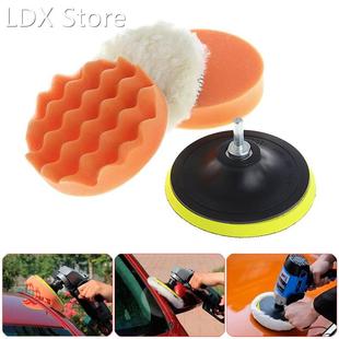 Sponge Polishing 100mm 5Pcs M10 Buffing Inch Waxing Pad