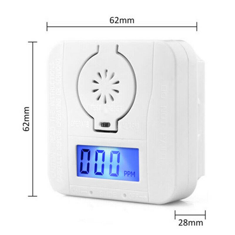 CO Gas Sensor Detector Carbon Monoxide and Smoke Alarm Detec