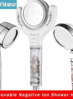 Negative Ion rain shower head Adjustable bath Anion showerhe
