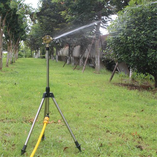 Tripod Impulse Sprinkler Pulsating Telescopic Watering Lawn