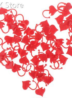 50pcs Heart Shaped Stitch Markers Plastic Knitting Crochet L