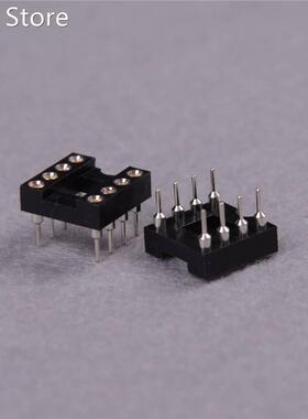 10pcs/lot Dip-8 Round Ic Socket 8 Pin 8pin 8p Round Hole Dip