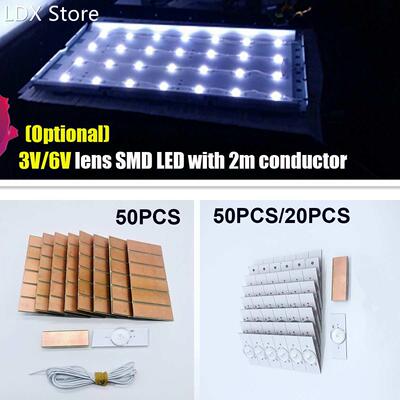 20Pcs/50Pcs 3V/6V SMD Lamp Beads with Optical Lens Fliter 适
