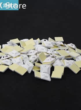 New High quality 100pcs 20x20mm Self Adhesive Cable Wire Zip