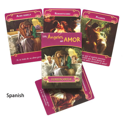 44Card Spanish：Romance Angels Tarot Oracle Cards For Fate D