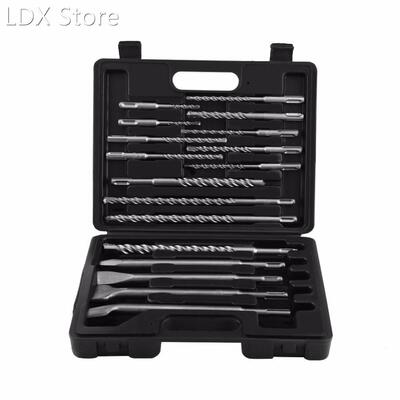 17pcs Drill Bits and Chisels Set Electric Hammer Drill Bits