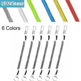 Rope Anti Spring Steel Portable Wire Fishing Elastic Lanyard