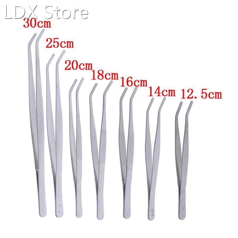 Stainless Steel Aquarium Cleaning Tools Elbow Tweezers Anti-