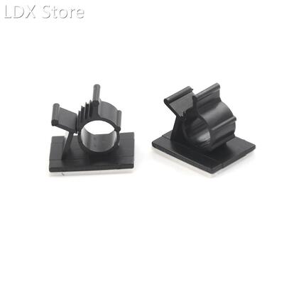 10 Pcs Black Adhesive Backed Nylon Wire Adjustable Cable Cli