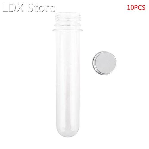 10PCS Plastic Test Tubes Clear and Transparent Candy Storage