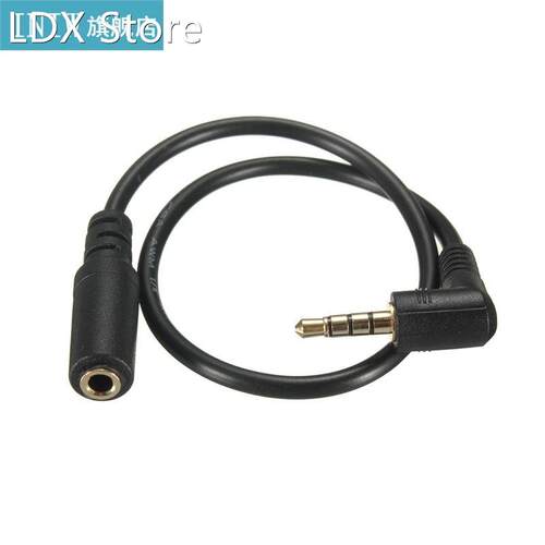 3.5mm 4Pole Angled Male to Female AUX Audio OMTP interchange